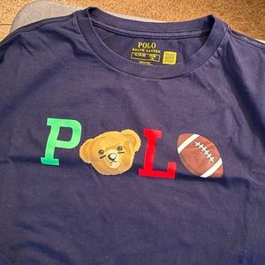 !!!!!SOLD !!!!!!Polo bear long sleeve tee shirt Navy blue